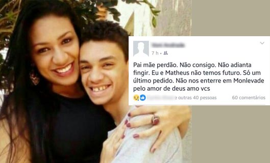 Jovem mata o próprio irmão se mata e deixa carta para os 